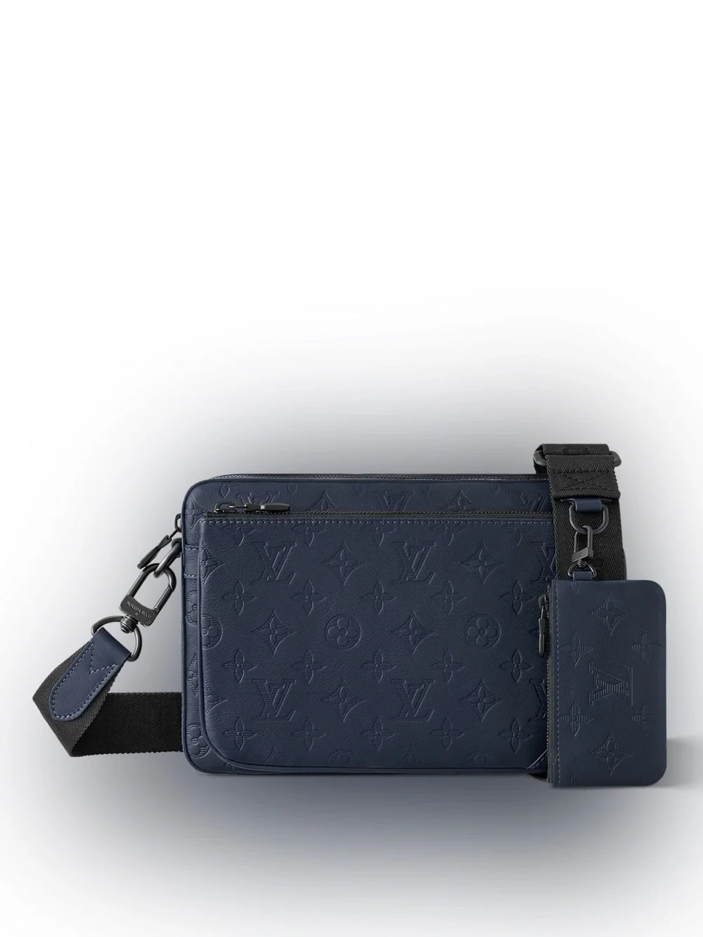 Louis Vuitton M14785 Trio Messenger Navy blue Monogram Shadow